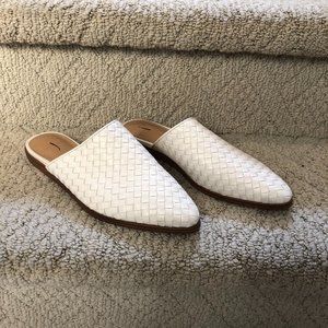 Marc Fisher Garren Woven Leather Mules (NEW)